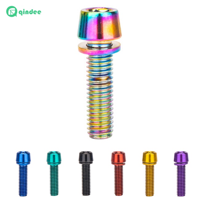 Bộ 6 Ốc Vít M5X18Mm Bằng Thép Không Gỉ Gắn Ghi Đông Xe Đạp Địa Hình