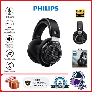 Philips SHP9500 Wired Headset Tri-Band Balanced HIFI Sound Quality Open Gaming Headset Online Class Headphone
