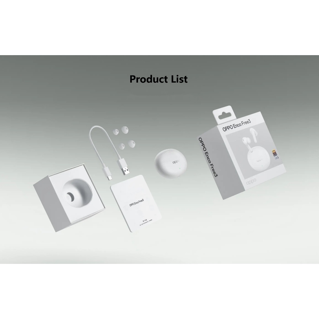OPPO Enco Free 3 True Wireless Noise Cancellation Earbuds
