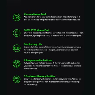Razer Viper Ultimate RGB optical sensor wireless gaming mouse 20000DPI 8 button programmable mouse