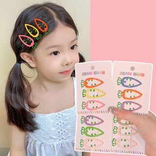 1 kẹp tóc cà rốt màu kẹo dễ thương cho bé gái