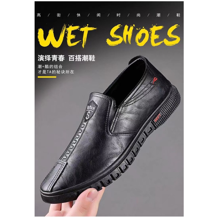 Giày Da Công Sở Phong Cách Hàn Quốc Cho Nam