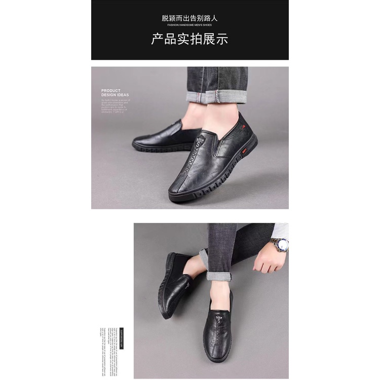 Giày Da Công Sở Phong Cách Hàn Quốc Cho Nam