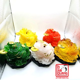Cóc ngậm tiền thiềm thừ ngọc đế gỗ để bàn thờ thần tài phong thủy thu hút tài lộc may mắn- Tô Tâm Quang