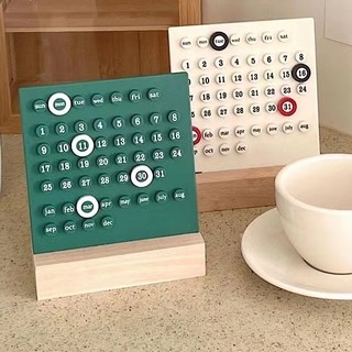 Online celebrity perpetual calendar small ornaments handmade diy ring desk calendar desktop decoration high-color acrylic calendar gift 8/21