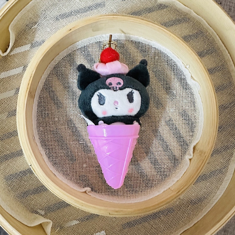 Sanrio Móc Khóa Hình Kem Ốc Quế Nhồi Bông Đáng Yêu