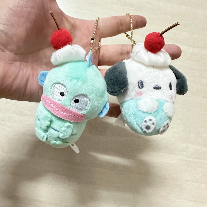 Sanrio Móc Khóa Hình Kem Ốc Quế Nhồi Bông Đáng Yêu