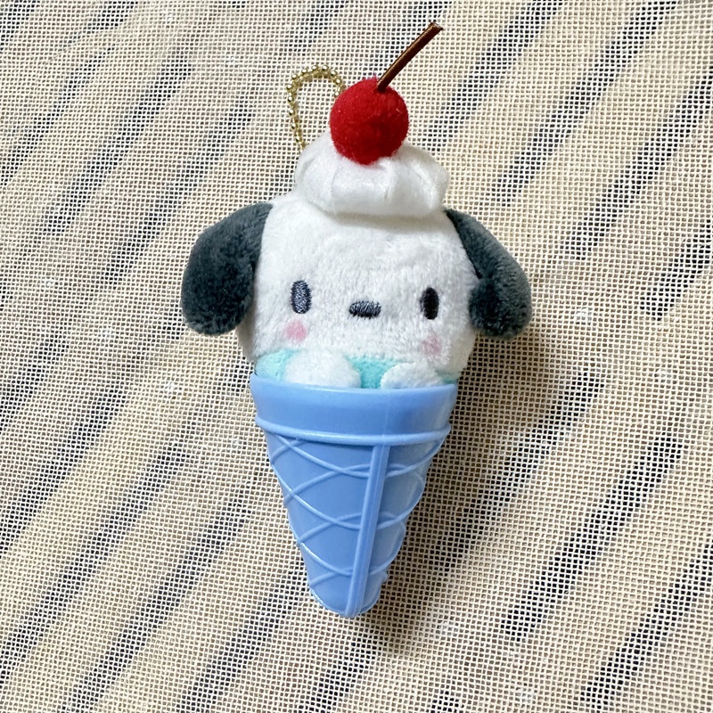 Sanrio Móc Khóa Hình Kem Ốc Quế Nhồi Bông Đáng Yêu