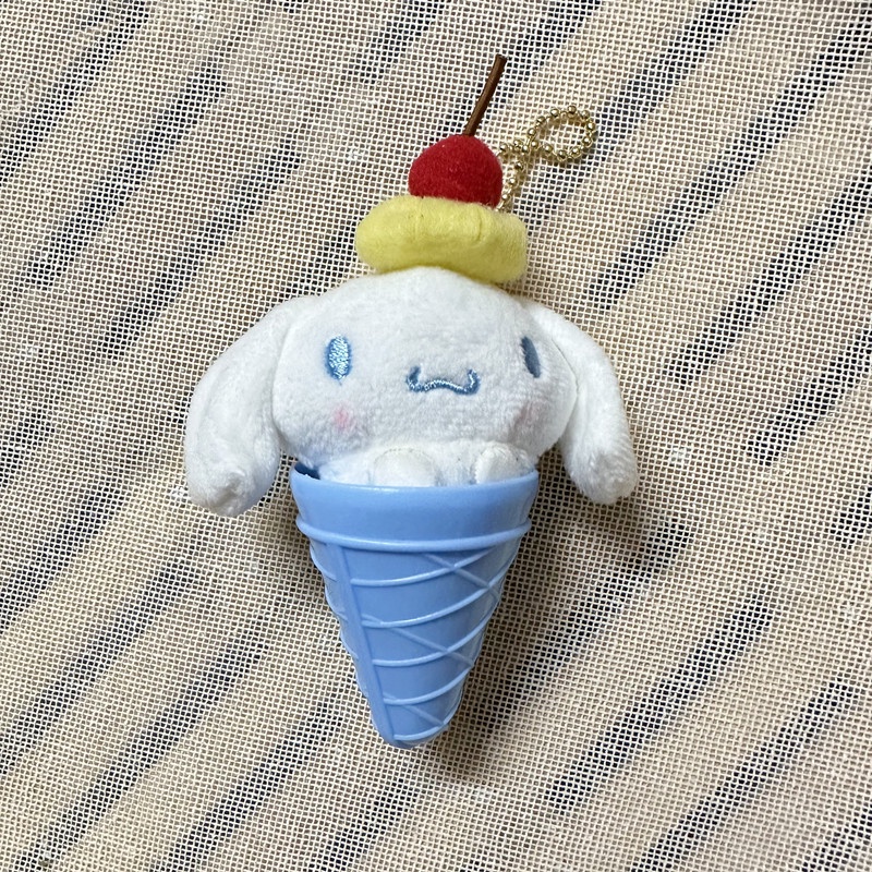 Sanrio Móc Khóa Hình Kem Ốc Quế Nhồi Bông Đáng Yêu
