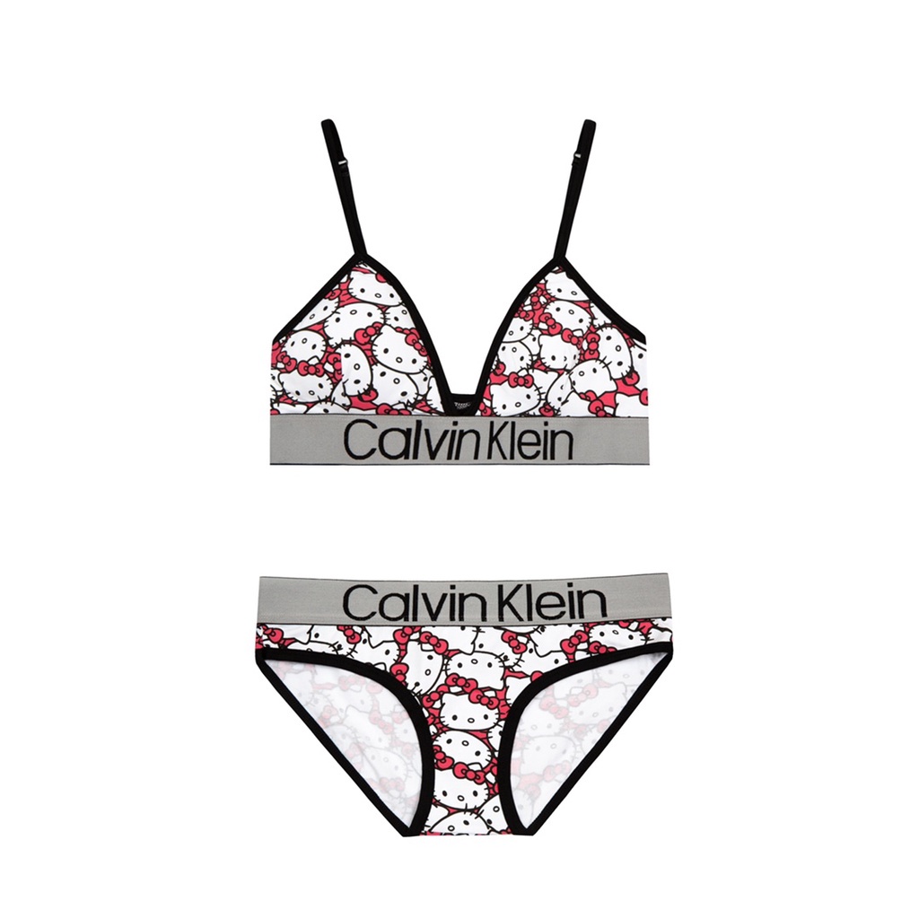 Hello Kitty Kitty Mới Trong Áo Ngực cotton + Quần Lót
