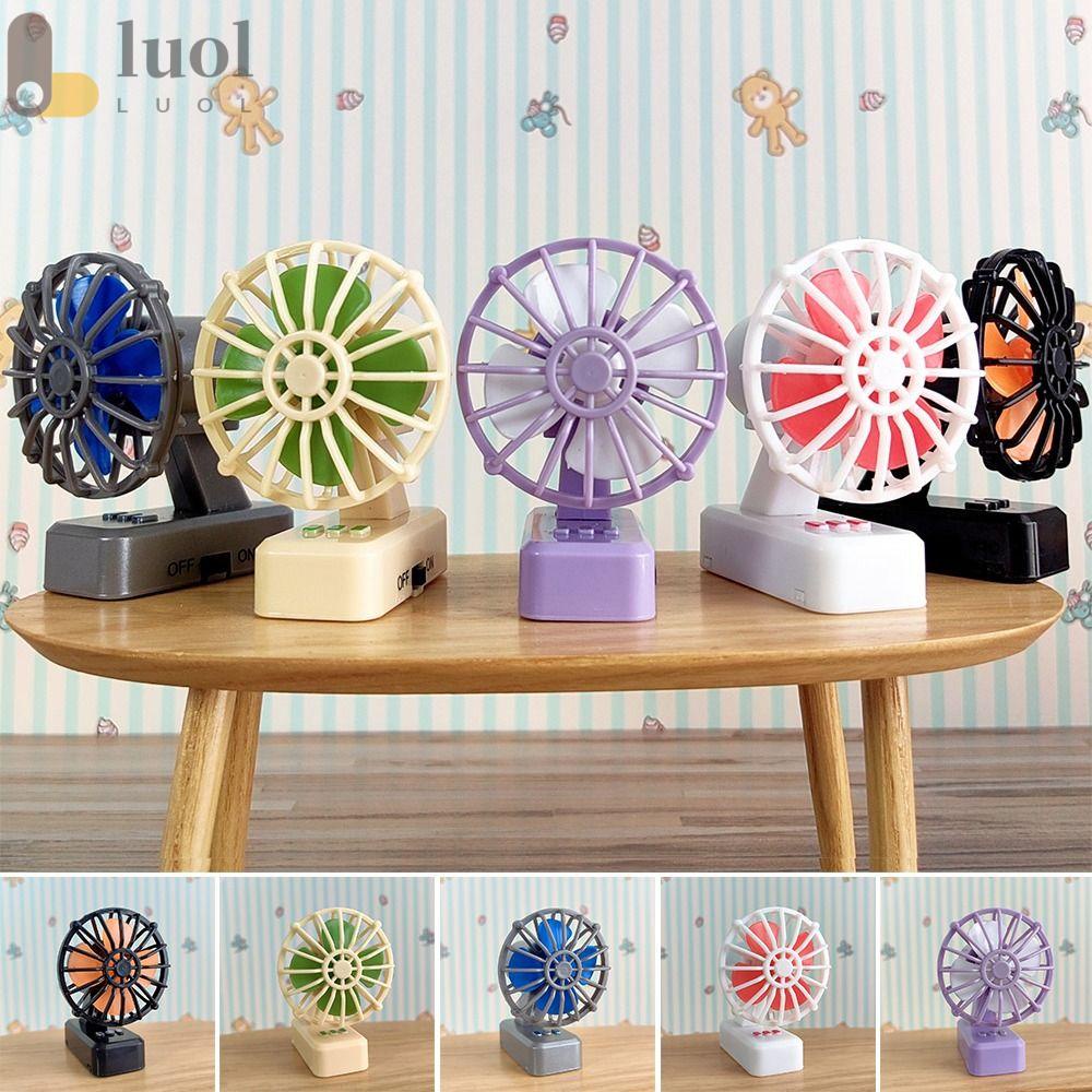 Luol Quạt Điện Mini Bằng Nhựa Tỉ Lệ 1 / 6 1 / 12 Trang Trí Nhà Búp Bê