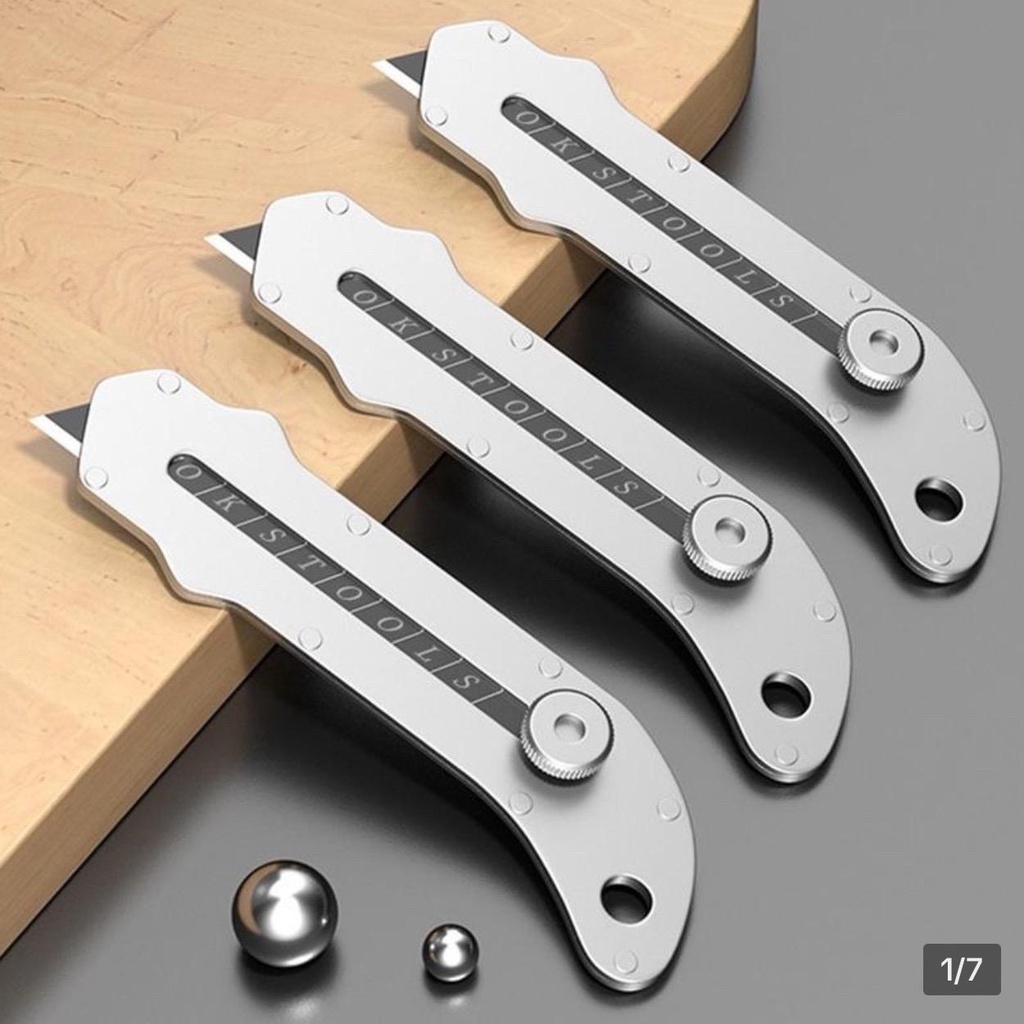 Combo 3 dao rọc giấy inox ko gỉ