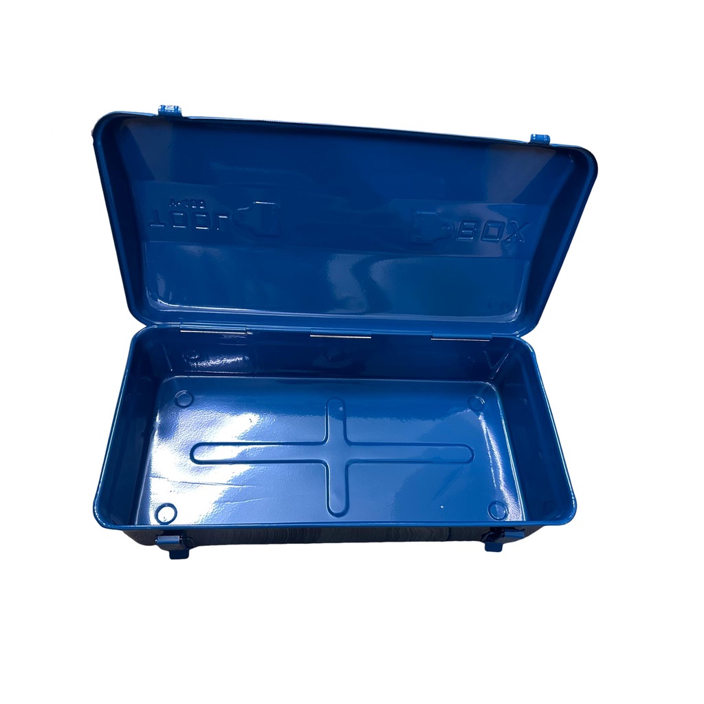Thùng đựng công cụ đồ nghề sắt xanh 17inch Y-410 42x12x16cm