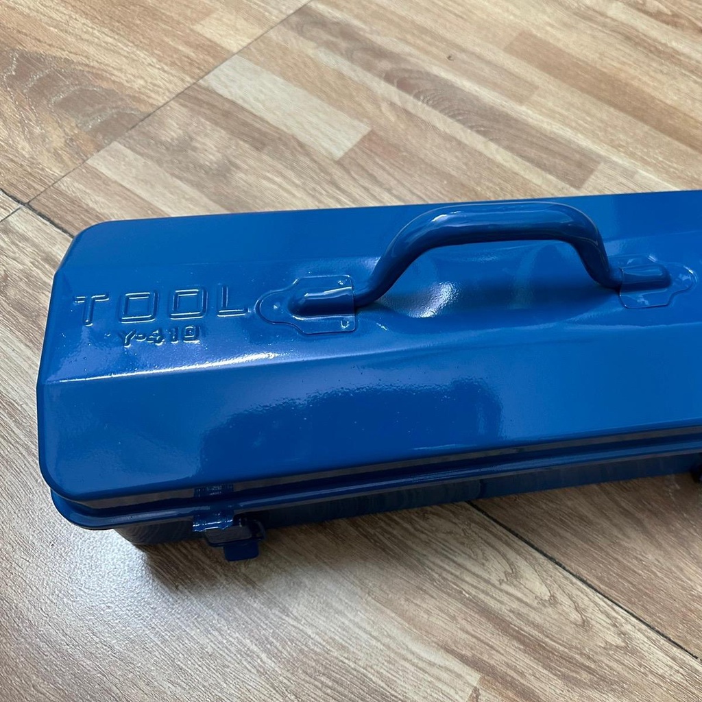 Thùng đựng công cụ đồ nghề sắt xanh 17inch Y-410 42x12x16cm