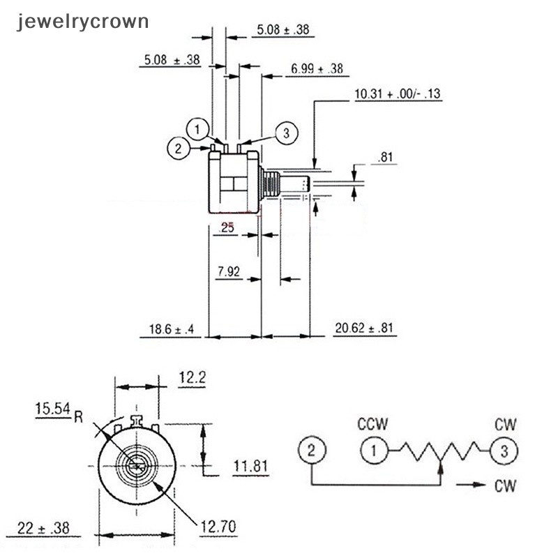 Chiết Áp Đa Năng 3590s-2-101 1k 2k 5k 10k 20k 50k 100k 100r 200r 500r
