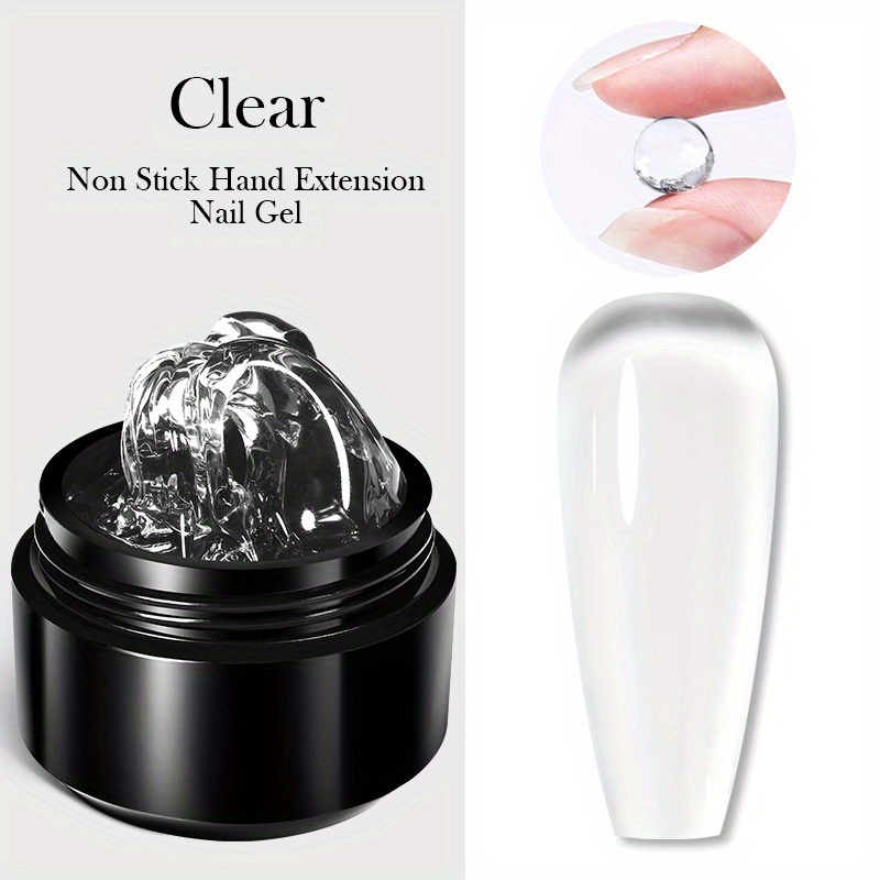 Gel Nối Dài Móng Tay Màu nude / Trong Suốt / Đính Đá 10Ml Dễ Sử Dụng
