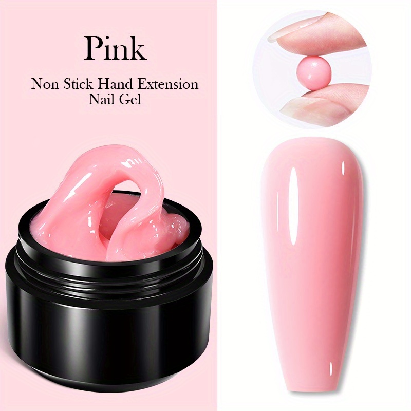 Gel Nối Dài Móng Tay Màu nude / Trong Suốt / Đính Đá 10Ml Dễ Sử Dụng