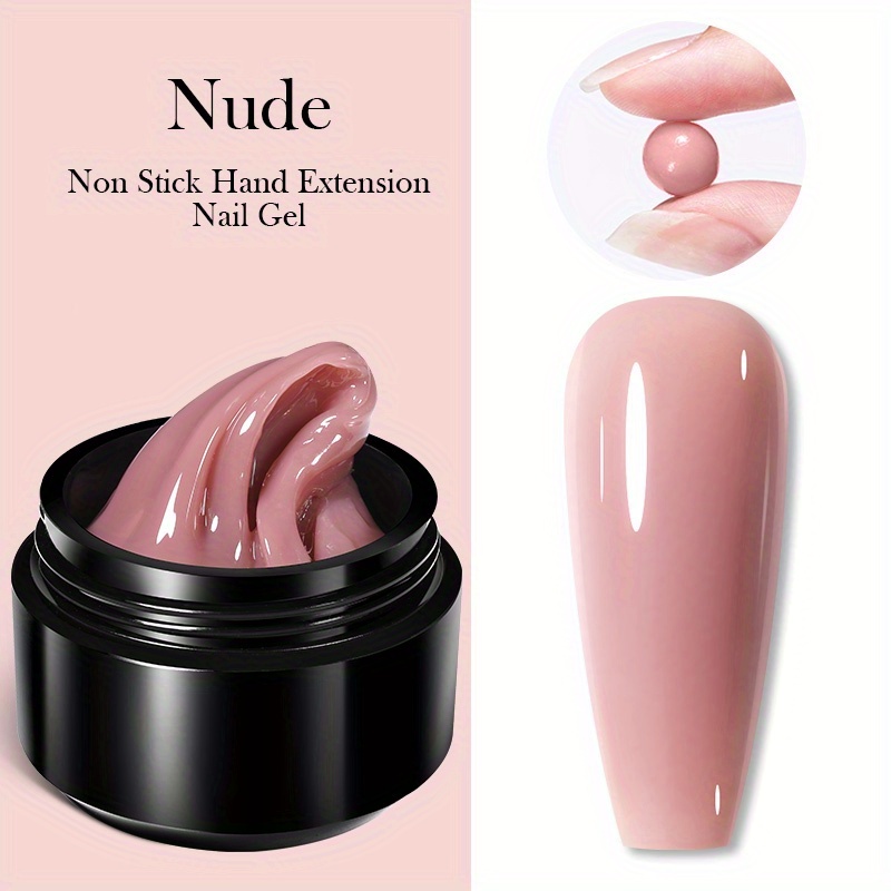 Gel Nối Dài Móng Tay Màu nude / Trong Suốt / Đính Đá 10Ml Dễ Sử Dụng