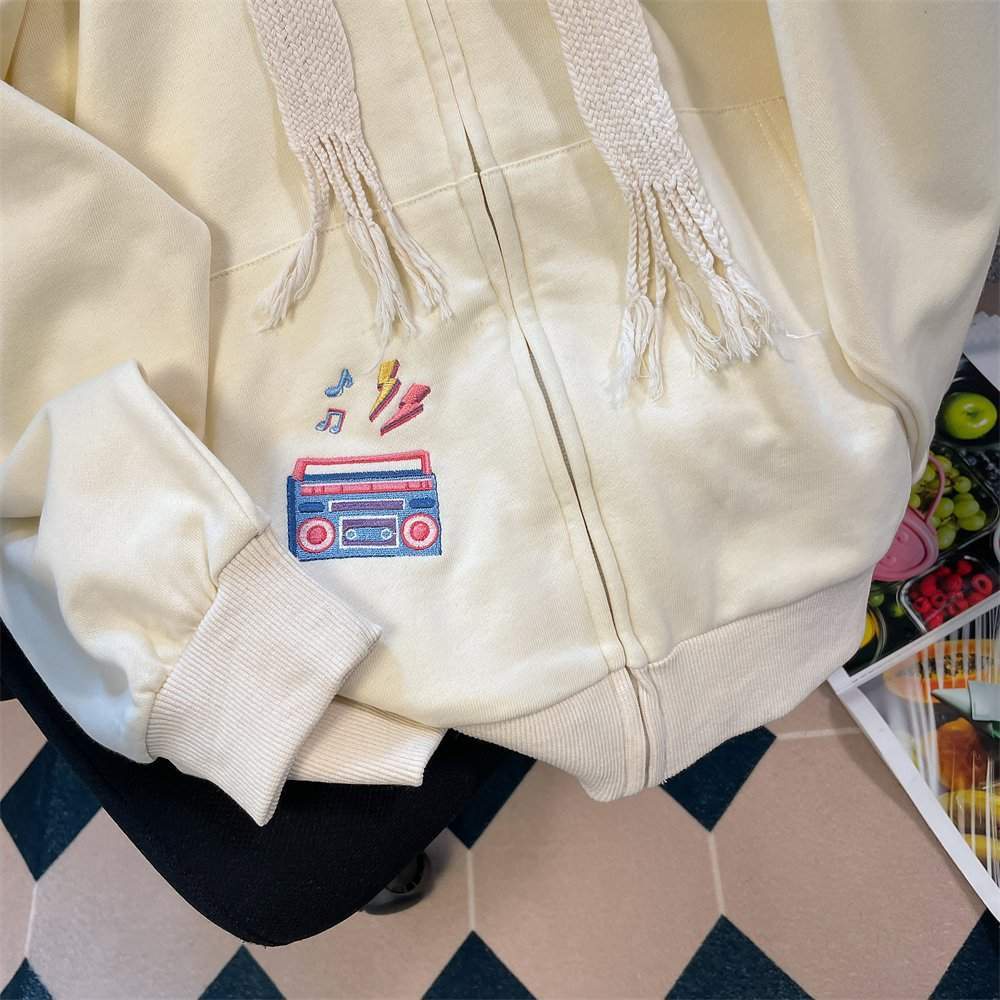 Áo Hoodie Nữ oversized Tay Dài c11779