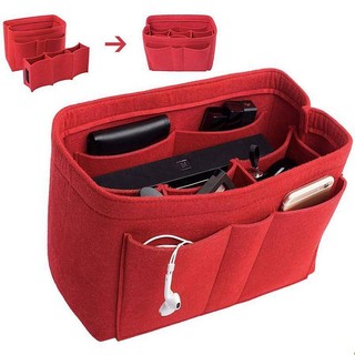 SENSES// Felt Bag Fashion Felt Cosmetic Bag Folding Organizing Storage Bag Cosmetics Storage Bag gbHU