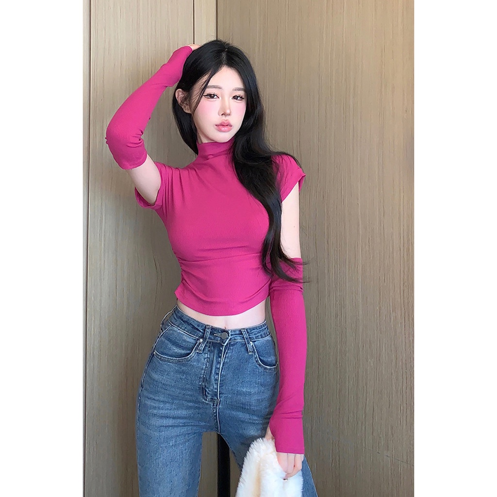 Thời Trang Áo Thun Nữ Dáng Ôm Gợi Cảm