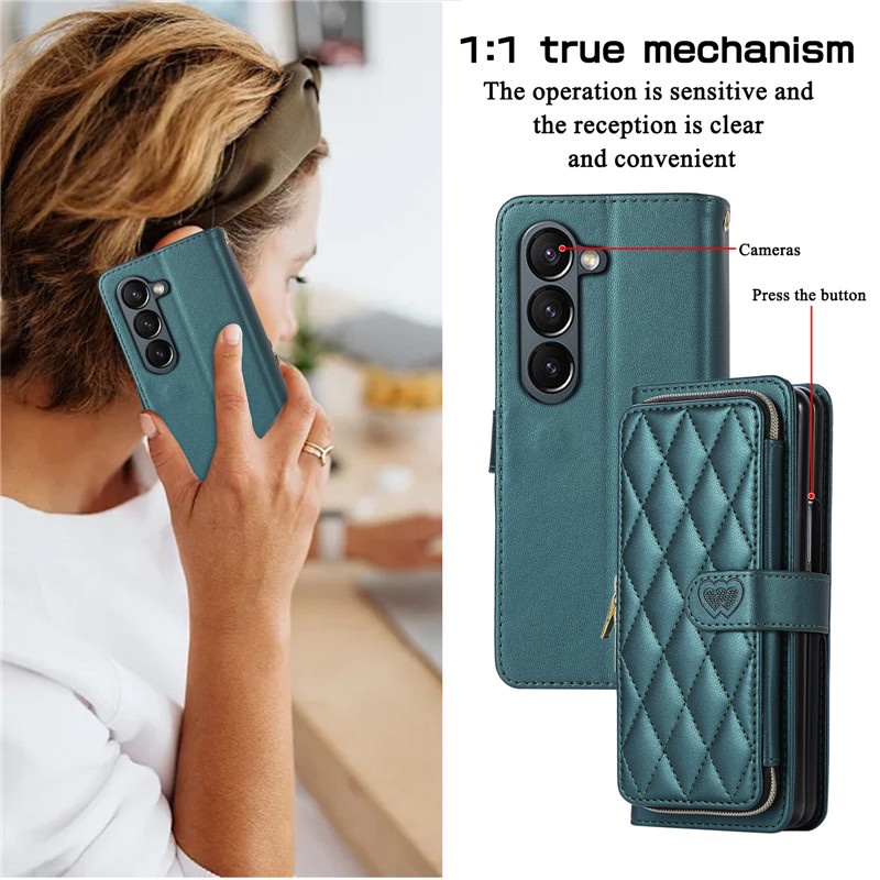 Bao Da Điện Thoại Có Khóa Gài Tiện Dụng Cho samsung z fold 3 fold 4 fold 5 Ốp
