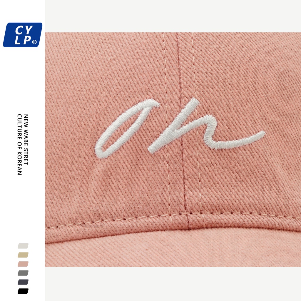 Mũ Lưỡi Trai Thêu Chữ Phong Cách Hàn Quốc Cá Tính Cho Nam Nữ