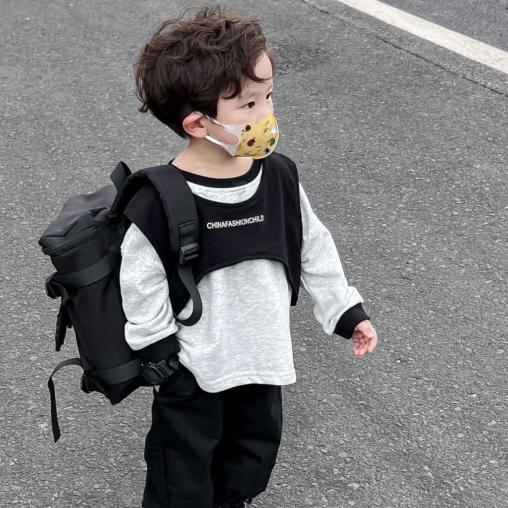 Set Đồ Thể Thao Mùa Thu Năm 2023 Gồm Áo Sweater Tay Dài Và Quần Dài Phong Cách Đường Phố Mới Cho Bé Trai vw09