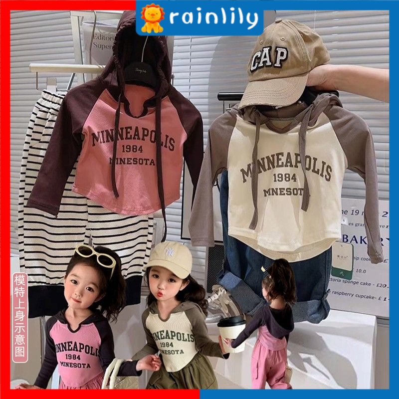 Áo Hoodie Tay Dài In Chữ Phong Cách Công Chúa Thời Trang Mùa Thu 2023 Dành Cho Bé Gái