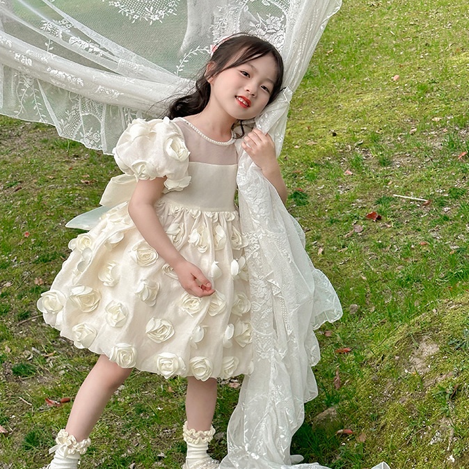 Đầm Công Chúa Thời Trang Mùa Hè Xinh Xắn Cho Bé Gái