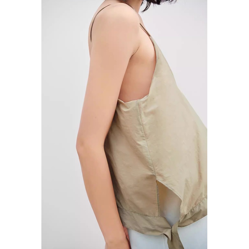 Zara Đầm Hai Dây Phối Màu Tương Phản Thời Trang Mùa Thu Cho Nữ1165659