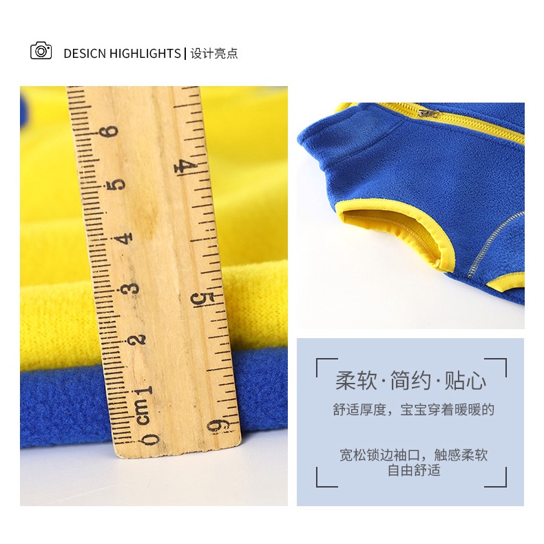 Áo Khoác Lông Cừu Dày Không Tay Cổ Cao 70-150cm Thời Trang Thu Đông Phong Cách Hàn Quốc Cho Bé