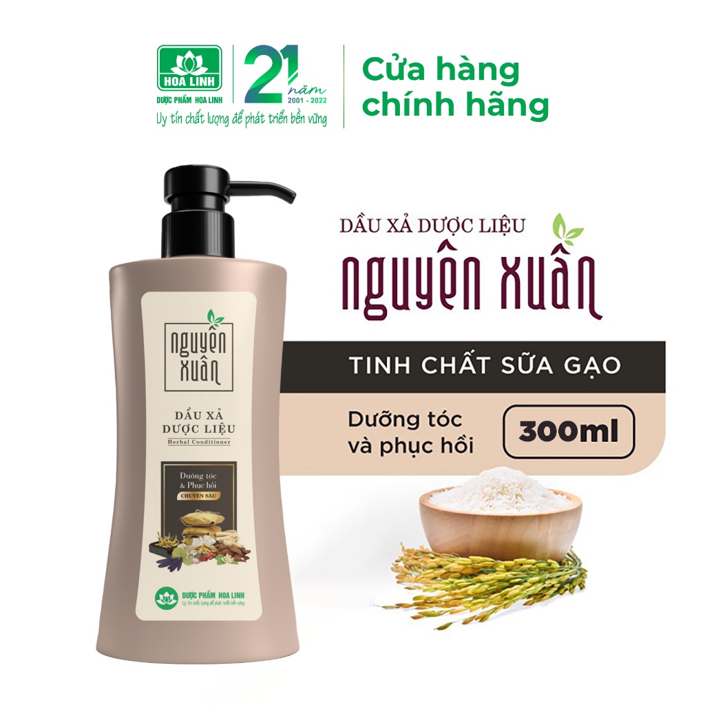 Dầu xả dược liệu Nguyên Xuân 300ml - Tặng thêm 10% thể tích giá không đổi