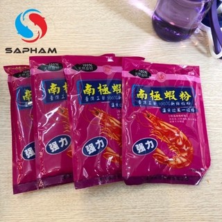 Tôm thủy bạc 100g- dạng bột tôm câu cá rô phi - Đồ câu Sapham