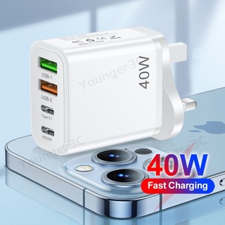 Củ Sạc Nhanh 40w type c pd25w + usb Cho ios type c micro wall