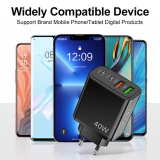 Củ Sạc Nhanh 40w type c pd25w + usb Cho ios type c micro wall