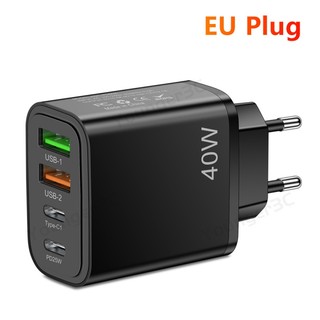 Củ Sạc Nhanh 40w type c pd25w + usb Cho ios type c micro wall