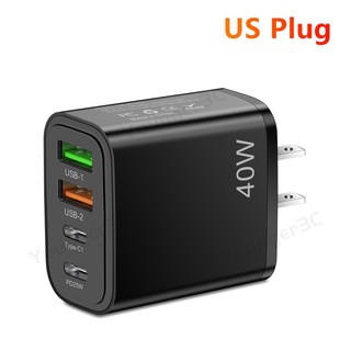 Củ Sạc Nhanh 40w type c pd25w + usb Cho ios type c micro wall