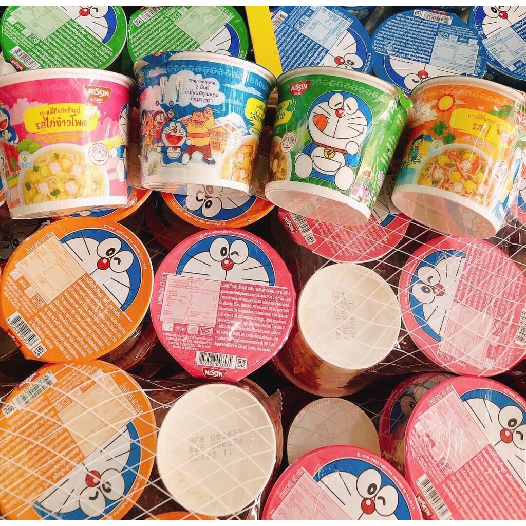MÌ ĂN LIỀN TRẺ EM NISSIN PHIÊN BẢN MÈO DOREMON THÁI LAN 19,5k/ hộp Hạn sử dụng: Xem trên bao bì 6 th