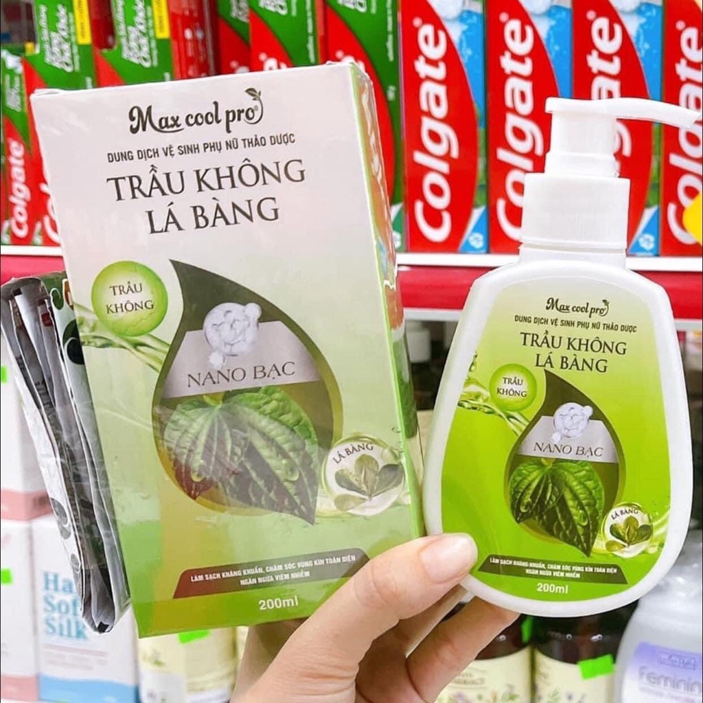 DUNG DỊCH VỆ SINH PHỤ NỮ LÁ TRẦU KHÔNG 59k/ chaiDung dịch vệ sinh vùng kín cực êm dịu và tươi mát ng