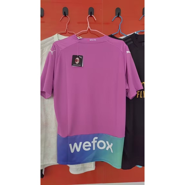 Áo Thun Bóng Đá Tay Ngắn ac 2 away 2324 Size s-4xl