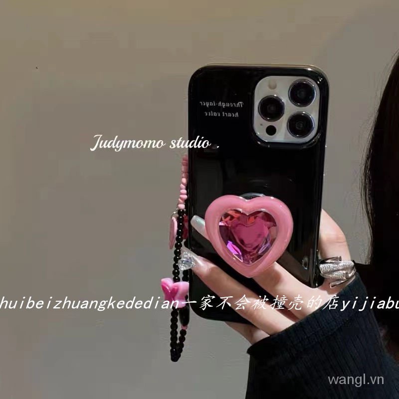 Ốp Điện Thoại Màu Hồng Họa Tiết Kim Cương Cho Iphone 13 14promax 112x678