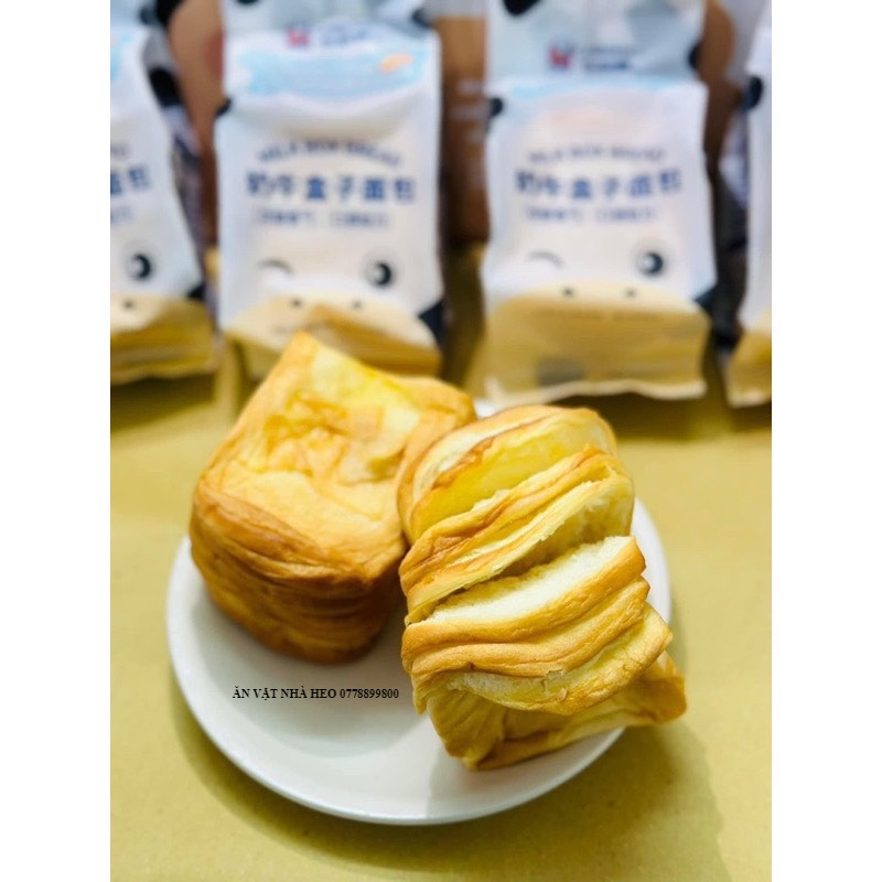 Bánh mì gối ngàn lớp bơ sữa hiệu Nhiên Lợi, Calleton thơm béo đậm vị bơ sữa | Ăn Vặt Nhà Heo