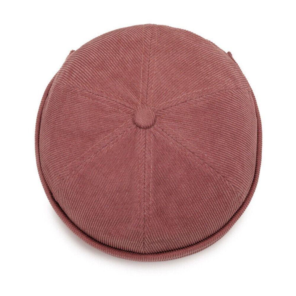 Mihan1 Mũ cotton Tròn Màu Trơn Phong Cách Hiphop unisex