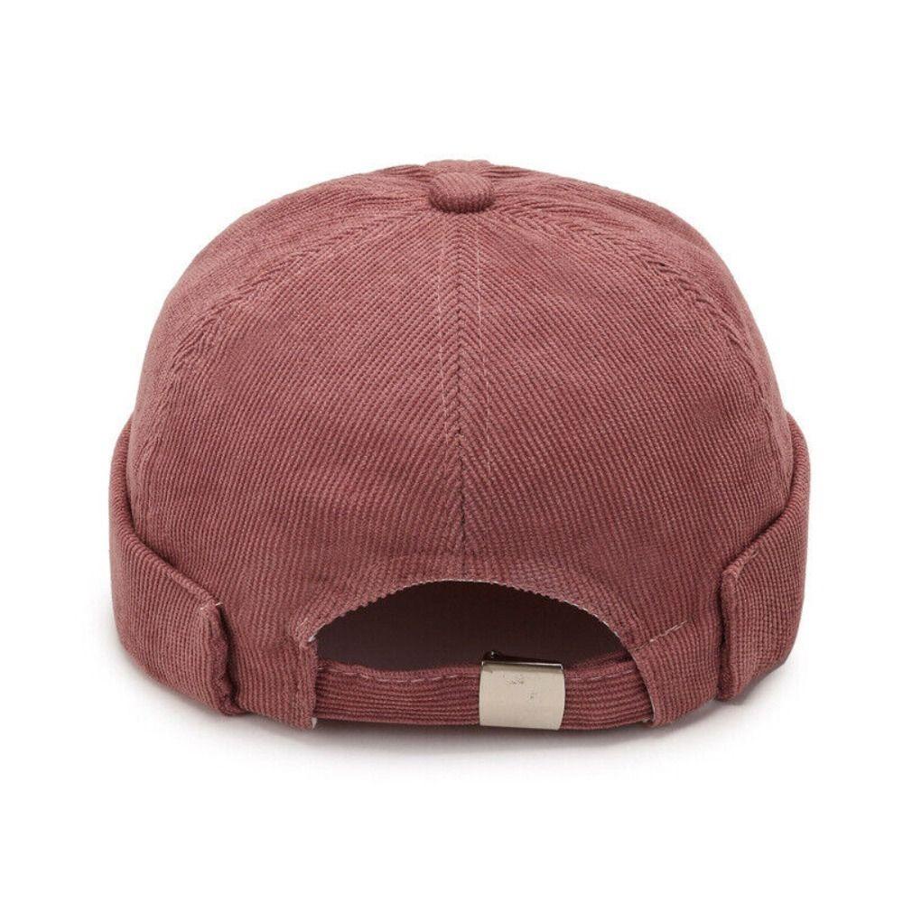 Mihan1 Mũ cotton Tròn Màu Trơn Phong Cách Hiphop unisex