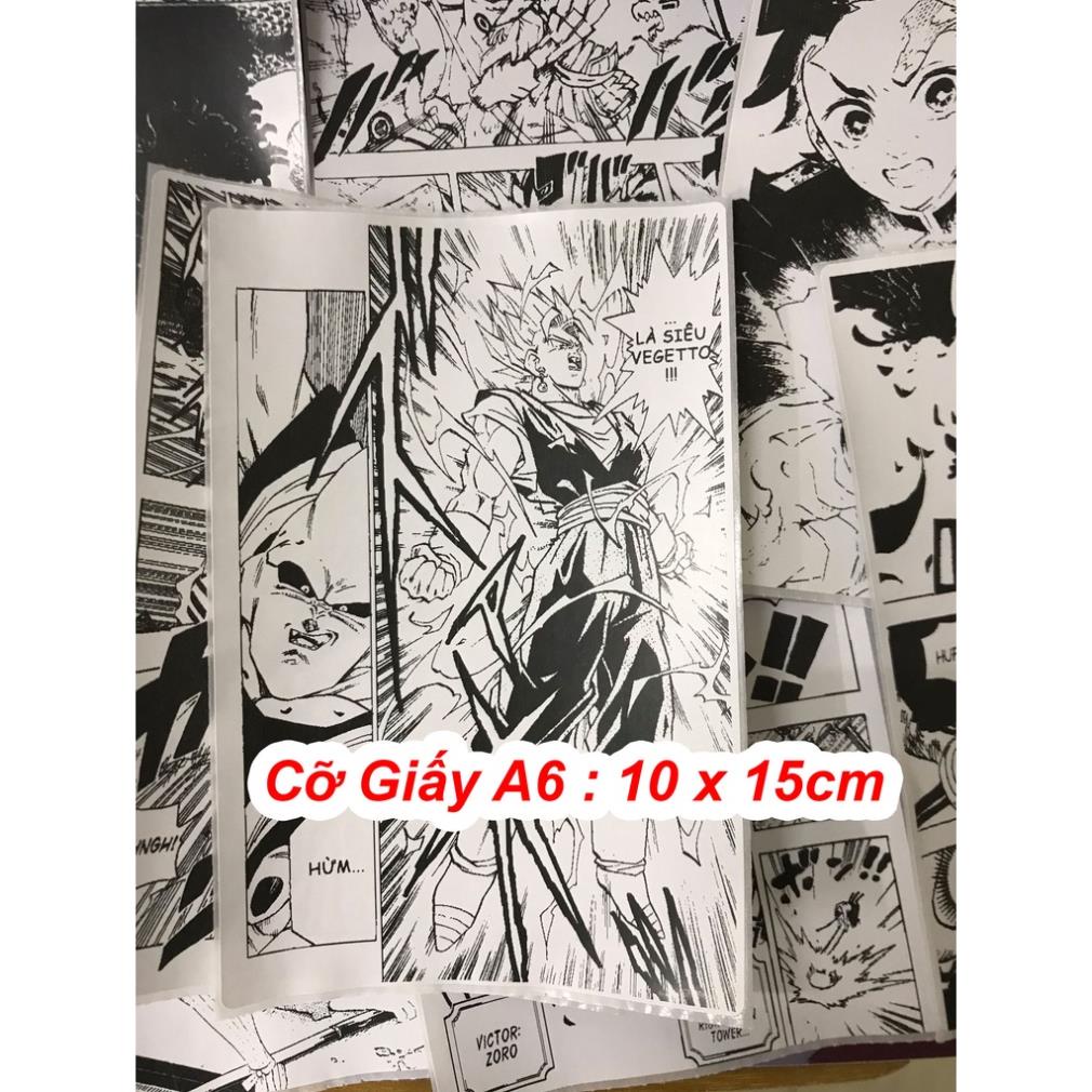 Poster Anime Dán Tường đen trắng cỡ giấy A6 - Tổng hợp các Mẫu dùng decor góc học tập làm việc | Z Shop