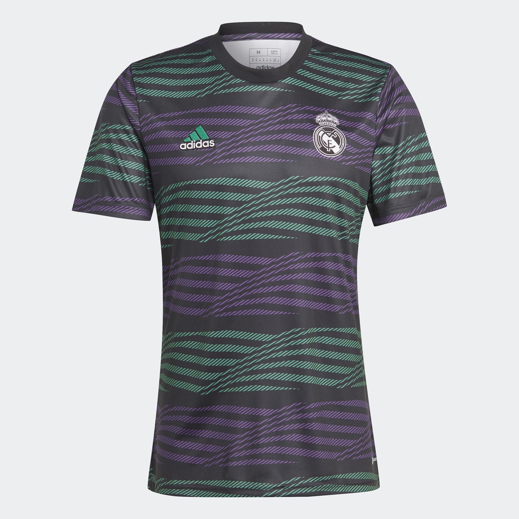 adidas Bóng đá Áo Tập Trước Trận Đấu Real Madrid Nam Đen HT8799