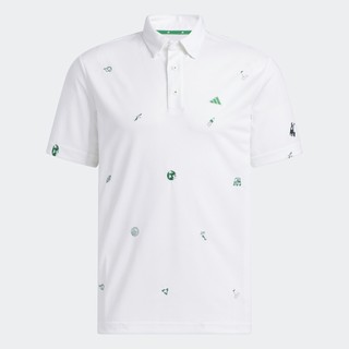 adidas Đánh gôn Áo Polo Monogram Play Green Nam trắng HT6843