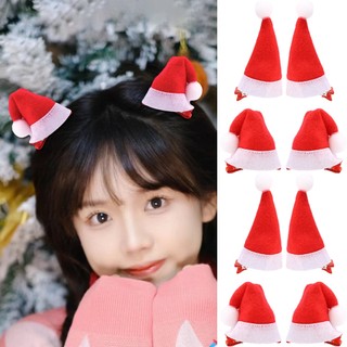 Kẹp tóc / kẹp tóc hình nón giáng sinh mini dễ thương / phụ kiện tóc giáng sinh ngọt ngào cho bé gái / trẻ em