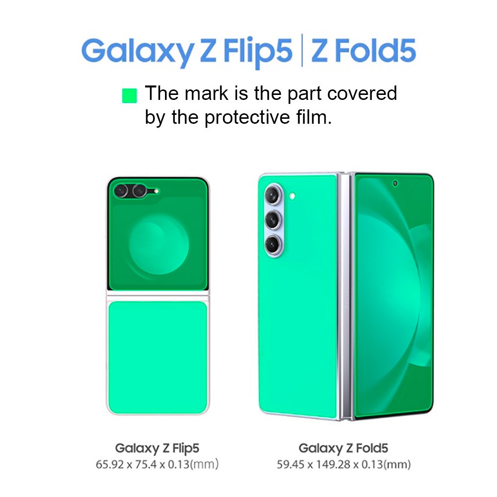 ARAREE Pure Skin Galaxy Z Fold 5 Fold5 Rear Protector Film Case Samsung Korea